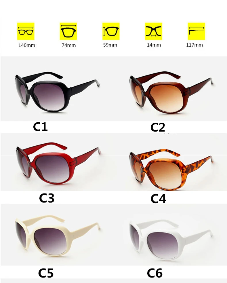 square sunglasses DCM Fashion Women Sunglasses Classic Brand Designer Shades Oversize Oval Shape Sun Glasses Women UV400 square sunglasses women