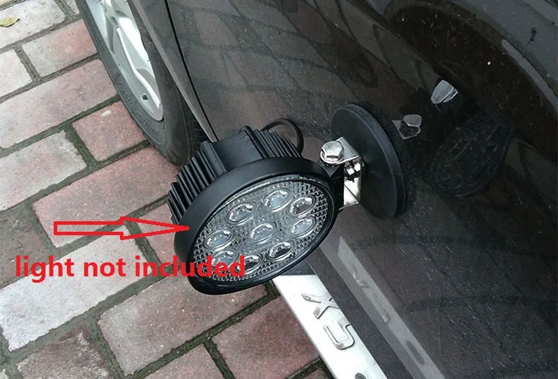 Неодимовый дисковый магнит для автомобиля с резиновым покрытием 88 мм/66 мм магнитный кронштейн держатель лампы подставка для автомобилей Точечный светильник светодиодный светильник