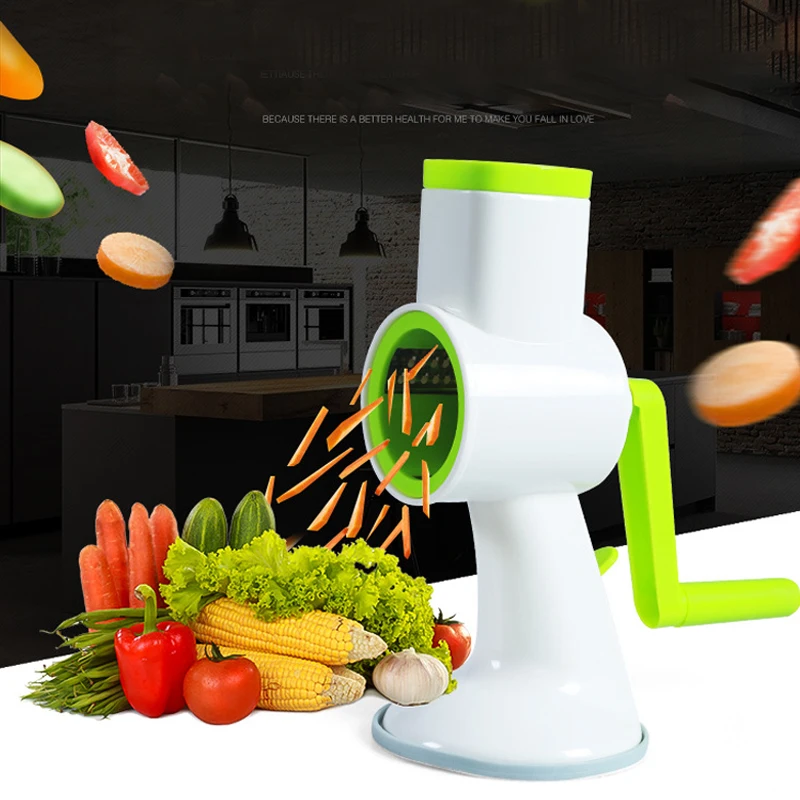 

Manual vegetable cutter multi-function four-in-one hand rotating propeller Shredder vegetable cutter kitchen accessories
