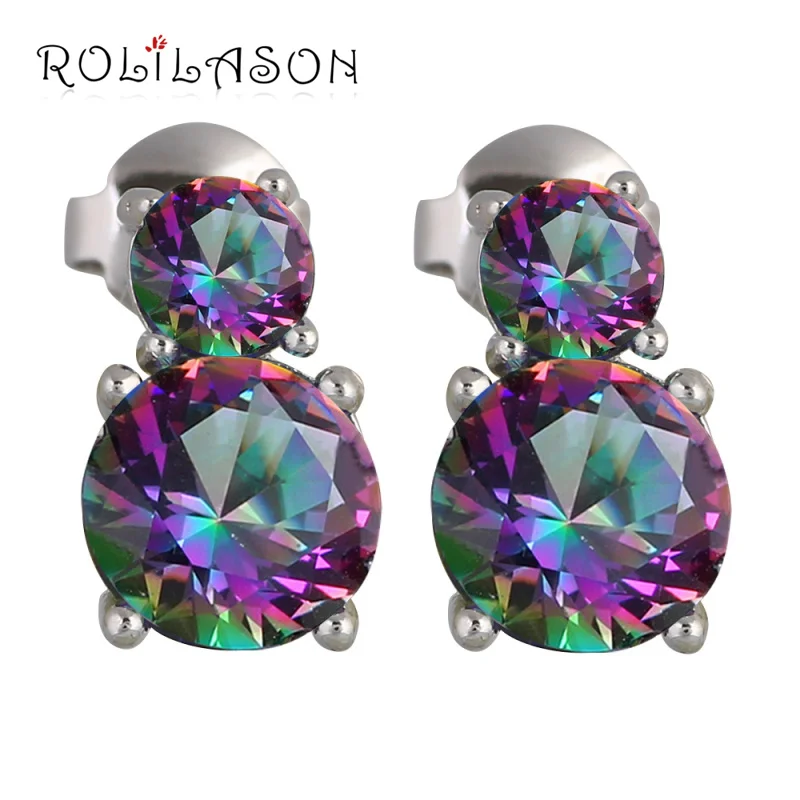 Вечерние серьги-гвоздики для девочек, с дизайном Nobby, мистический Цирконий Серебро, модные украшения, красивый дождь, циркон, JES758