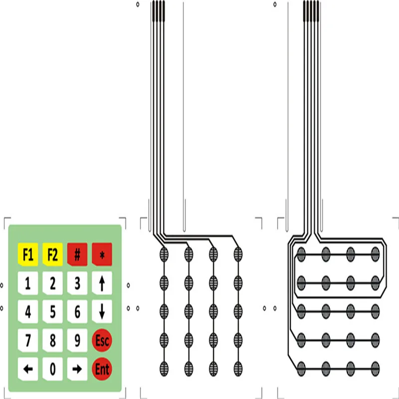 4x5(матрица) 20 Ключ тонкий пленочный выключатель/панель управления/MCU Расширенная клавиатура для arduino
