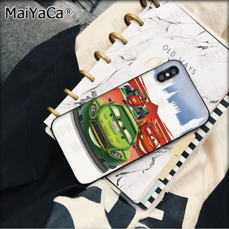 MaiYaCa анимация Pixar Автомобили Мягкий Силиконовый ТПУ чехол для телефона iPhone X XS MAX 6 6s 7 7plus 8 8Plus 5 5S SE XR чехол