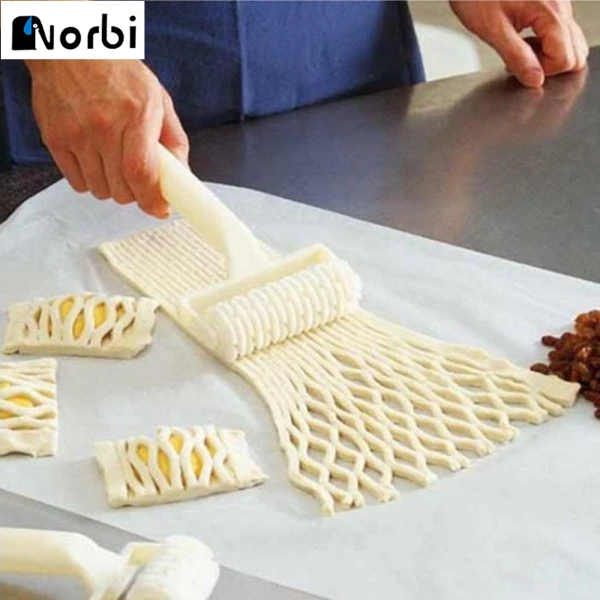 

Baking Tool Cookie Pie Pizza Bread Pastry Lattice Roller Cutter Plastic Confectionery Tools Accessories For Kitchen Bakeware