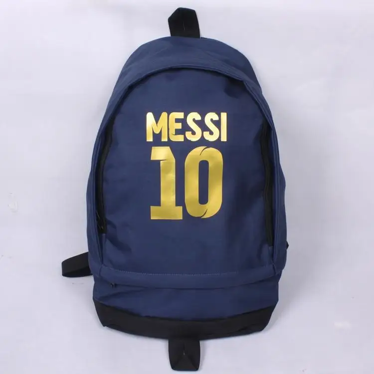 Free Shipping High Quality New Fashion Messi Soccer Football Backpack Boy Girl School Bag