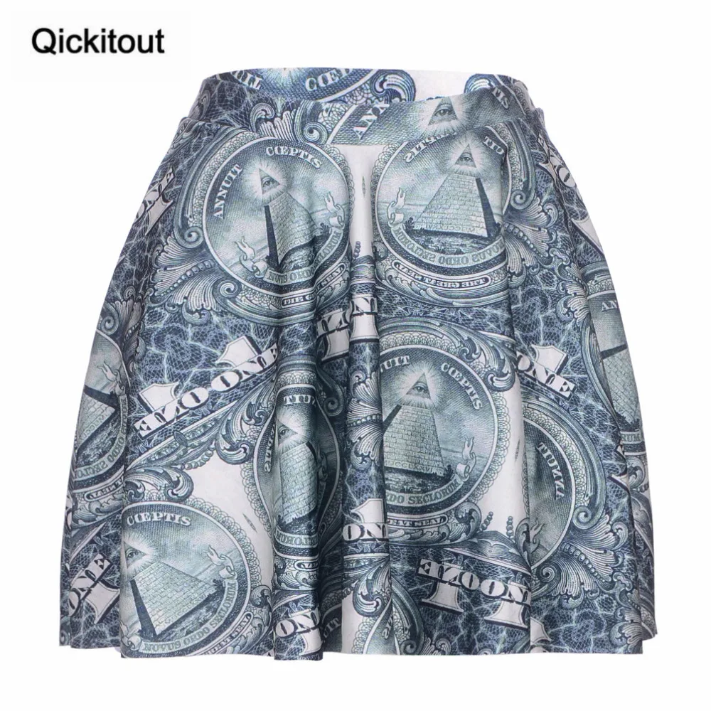 

Qickitout 2016 Drop Shipping Hot Fashion Summertime Joker Skirts Women's 3D Digital Printing Skirts Plus Size Wholesales