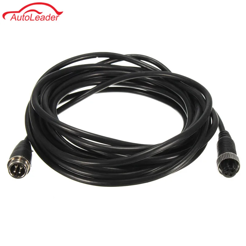 

5M Car Bus Rear View Monitor Camera DVR Male to Female 4 Pin Video Power Extension Cable Cord Wire