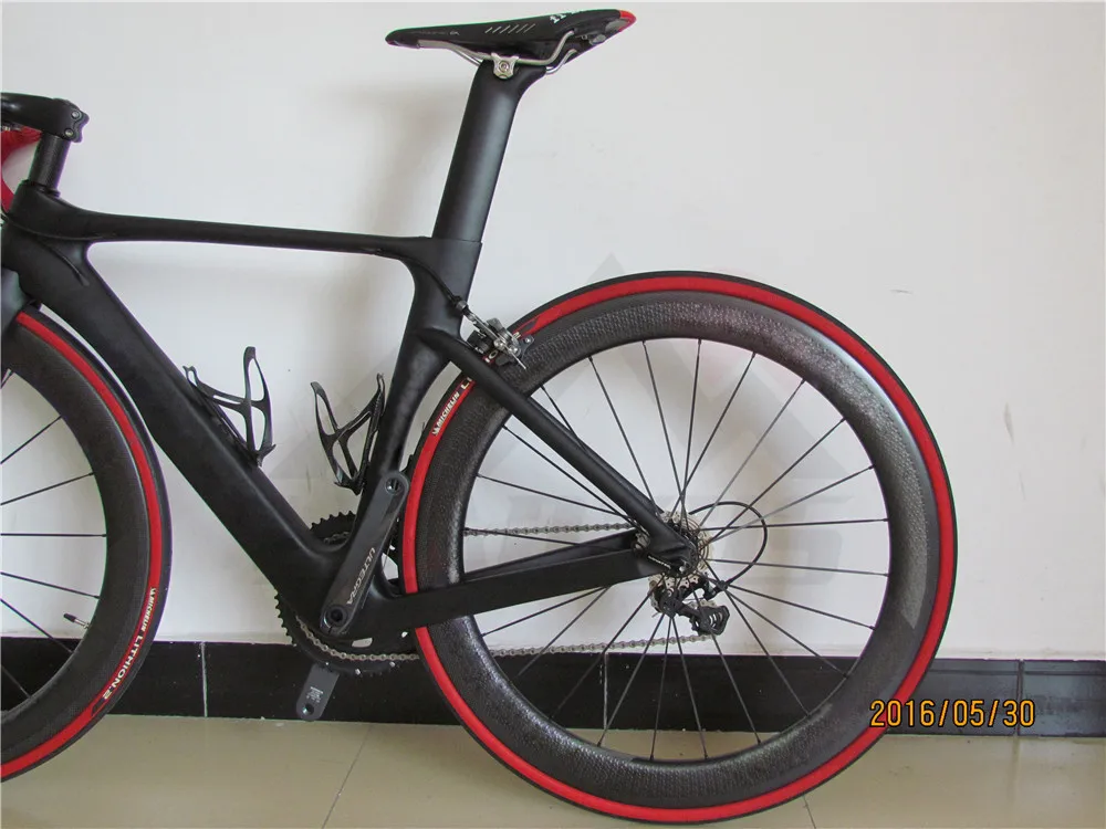 Leadxus Gam180 Carbon Fiber Complete Bike Carbon Road Bicycle Frame+dimple Carbon Wheels+carbon Handlebar/saddle+r8000 Groupset