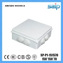 Saip ABS Материал распределительная коробка с 7 отверстиями SP-P1-151570 150*150*70