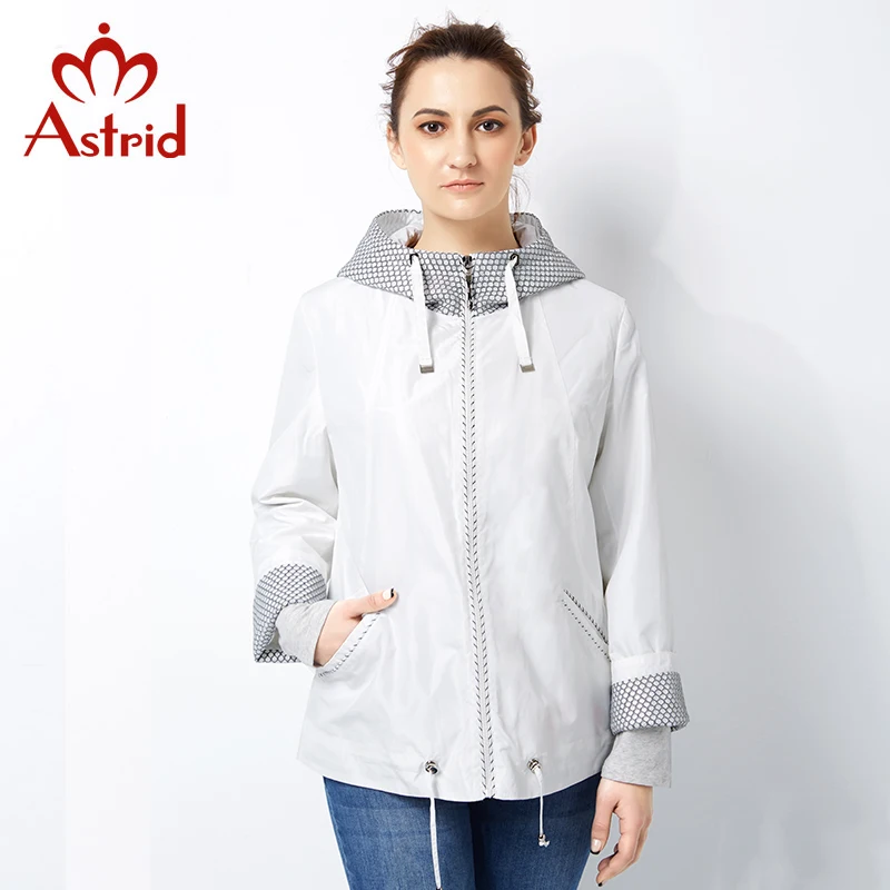 Tranchée Printemps Manteau Nouveau white 2518 Mode Taille Femme Femelle Femmes Gray 2019 vent Solide Comme Grande Pour Trench Coupe coat Astrid YpRvW1nY