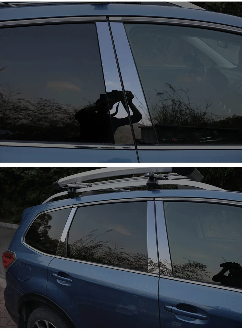 Airspeed для Subaru Forester XV Outback аксессуары для окна автомобиля B столбы крышка отделка молдинги глянцевый черный внешний наклейки для автомобиля