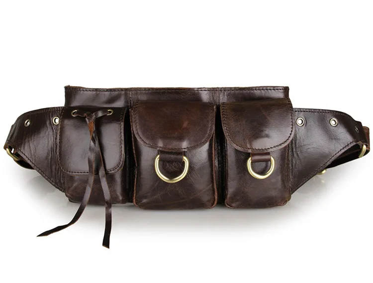 Men Waist Bag Cow Leather Waist Pack Purse Belt Hip Bags 2018 Man Casual Travel Vintage Luxury Brand Brown Phone Designer Bag Men Waist Bag Cow Leather Waist Pack Purse Belt Hip Bags 2018 Man Casual Travel Vintage Luxury Brand Brown Phone Designer Bag