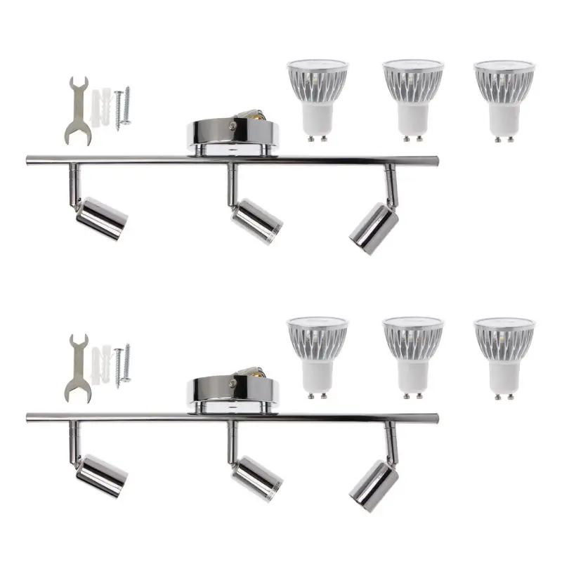 

1pcs New 9W Indoor Ceiling Spotlight 3 Lights Modern Decoration Lamps GU10 Rotatable