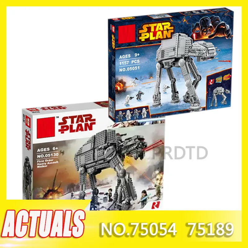 

2019 Building Blocks Legoingly StarWars 75054 75189 Force Awaken AT At St Transpotation Armored Robot Star Wars Walker Toy