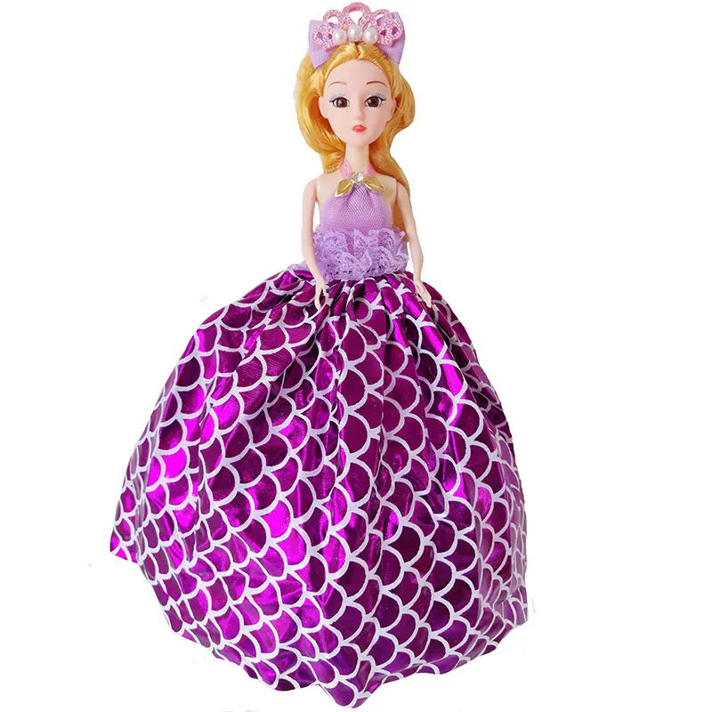 

New Fashion 35cm Keychain pendant 6 colors Simulation Mermaid doll kids Backpack pendant doll Christmas birthday gift for gilrs