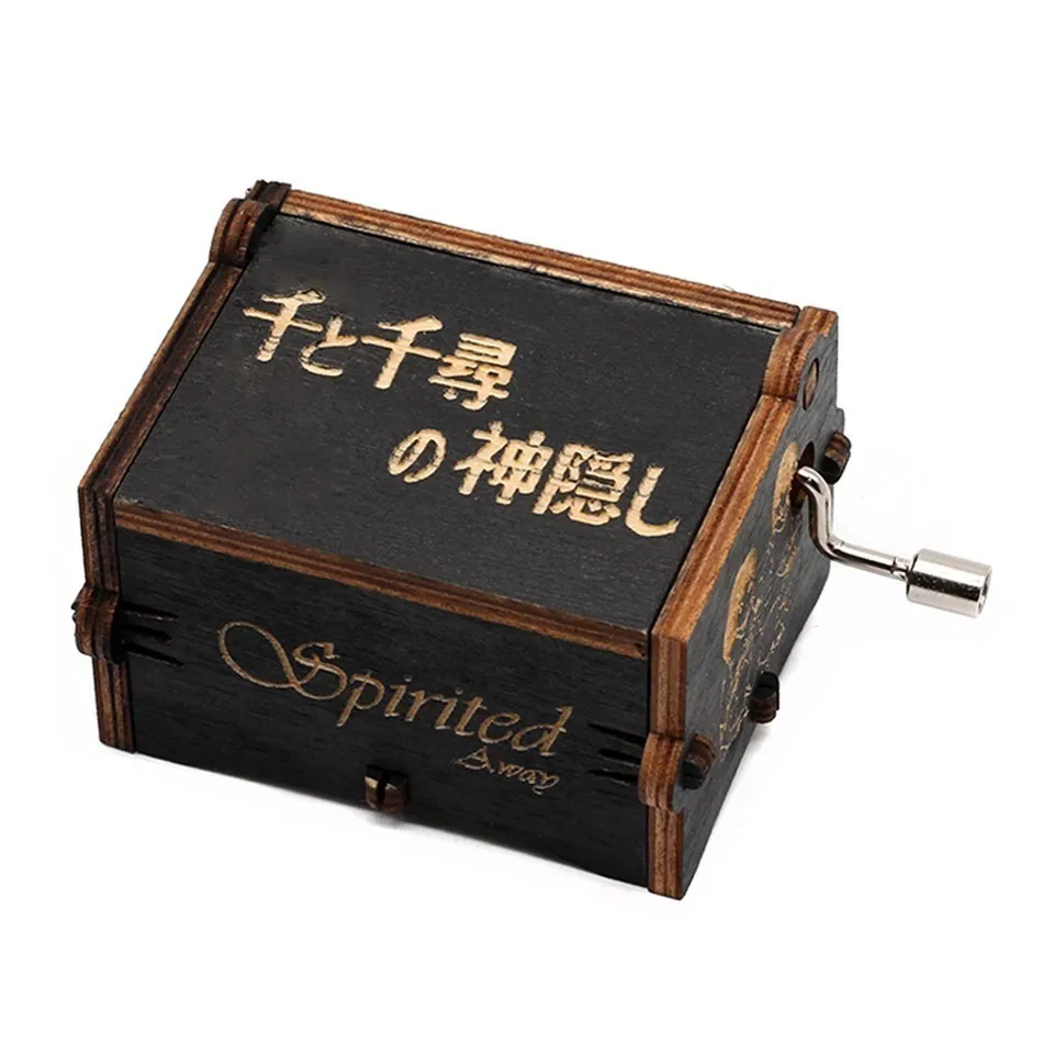 Nuevo Castillo negro en el cielo Juego de tronos Star Wars caja de música de madera caja de música Regalo de Cumpleaños antiguo tallado mango de madera Nuevo Castillo negro en el cielo Juego de tronos Star Wars caja de música de madera caja de música Regalo de Cumpleaños antiguo tallado mango de madera