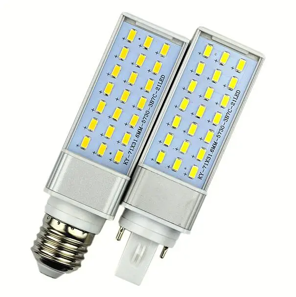 

g23 g24 e27 led lamp bulb 10W 12W 15W 18W 20W 25W 5730 Light warm white/Cool white Spotlight 180 Degree Horizontal Plug Light