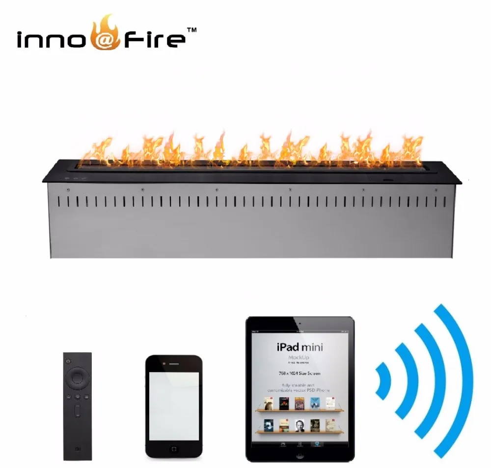 Inno living fire 30 дюймов caminetto bioetanolo с дистанционным управлением Wi-Fi