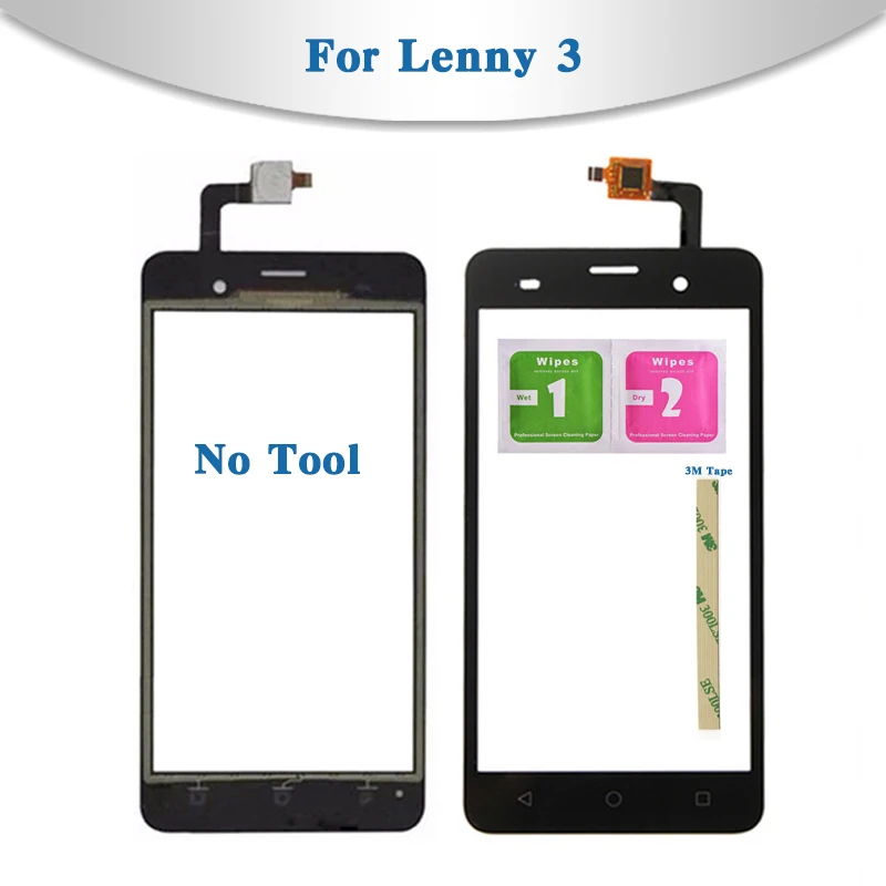 Высокое качество 5," для Wiko Lenny 1 Lenny 2 Lenny 3 или 5,5'' Lenny 4 сенсорный экран дигитайзер Датчик внешняя стеклянная панель объектива