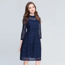 2017 Plus Size L-5XL Summer Dress Sexy Embroidery Lace Hollow Evening Party Womens Clothing Beach Club Ladies Ukraine Dresses