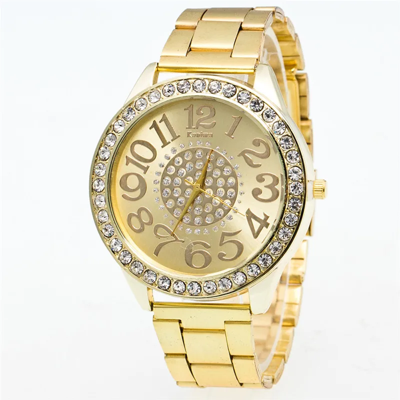 Модные роскошные мальчиков Нержавеющая сталь Бизнес указатель стрелки часов кварцевые браслеты с подвесками наручные часы Relogio Masculino A3 - Цвет: Золотой