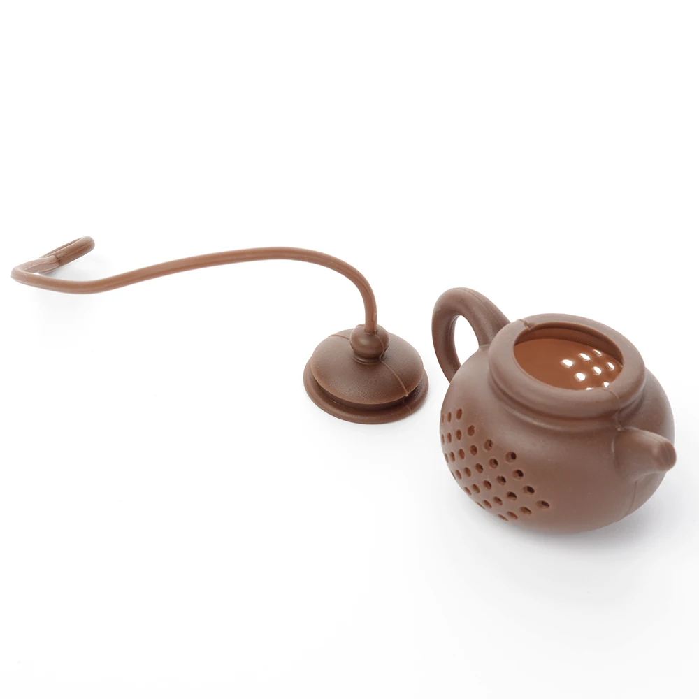 1 шт. Высокое качество Творческий Силиконовые Чай сумка Чай фильтр супер чайник с милым декором в форме Чай заварки