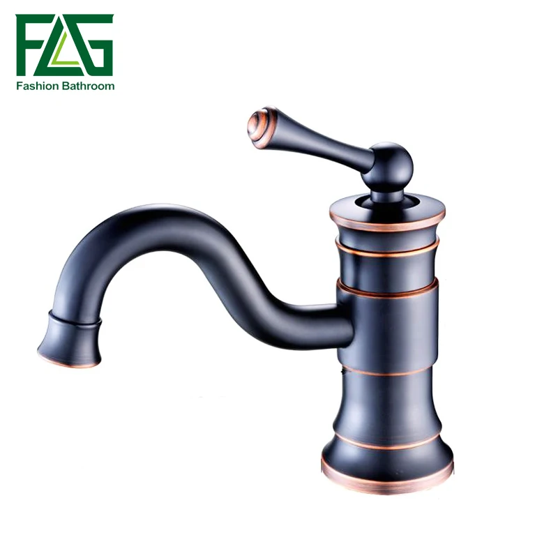 

Modern Washbasin Design Oil Rubbed Bronze Bathroom Faucet Mixer Hot and Cold Black Water Taps for Basin of Bathroom