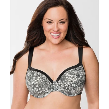 

Victoria's Masquerade Women's Plus Size Bra Wide Straps Comfort Bralette Sexy Bras For Big Breasted Women 44 46 DDD F G H Cup