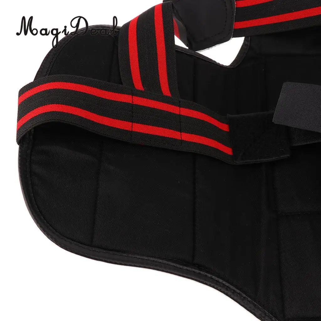 MagiDeal Unisex Karate Chest Guard Taekwondo Martial Art Chest Body Protector for Boxing Sanda Training Application S/M/L/XS/XL