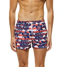 KLV новые мужские красные пляжные шорты черные пляжные шорты с рисунком цветка мужские пляжные шорты быстросохнущие шорты для серфинга Плавки#4