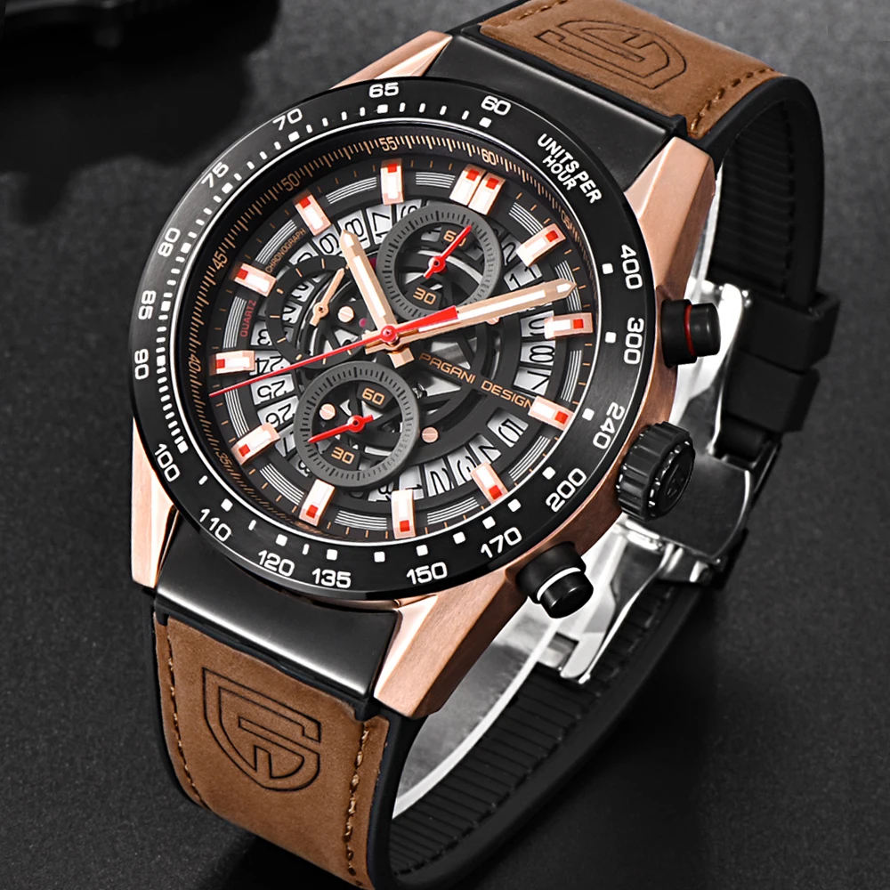 

PAGANI DESIGN 2018 Luxury Brand Waterproof Quartz Watch Fashion Military Men Wrist Watch Countdown Clock Saat Relogios Masculino