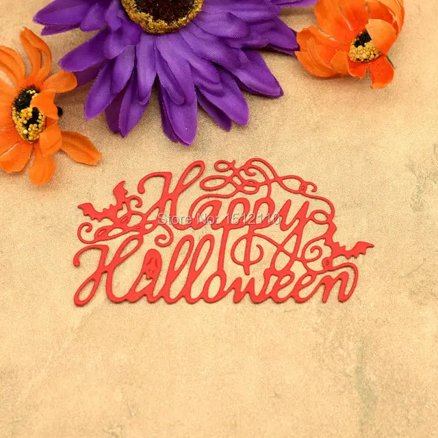 happy halloween metal die cutting dies for scrapbook diy album card paper card stencil paper dies