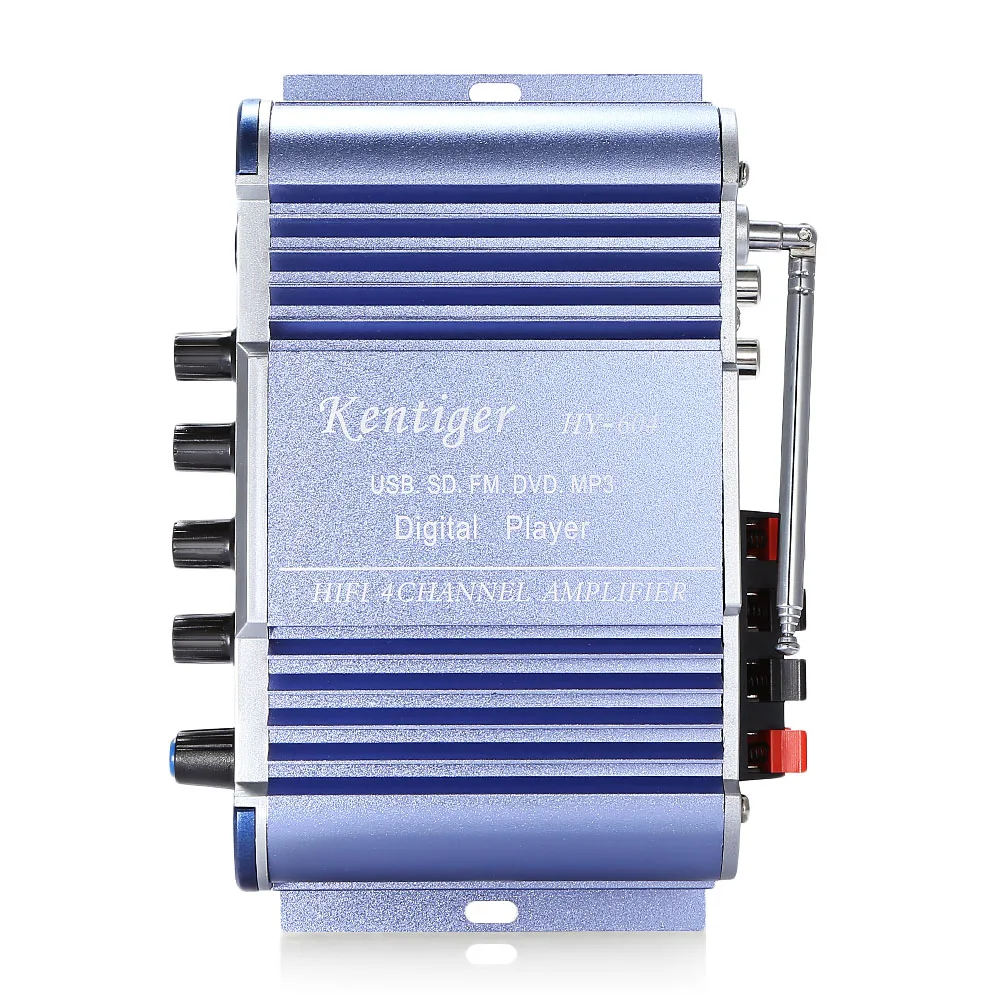 Kentiger HY 604 Портативный цифровой усилитель HiFi 4 канала стерео аудио удаленного