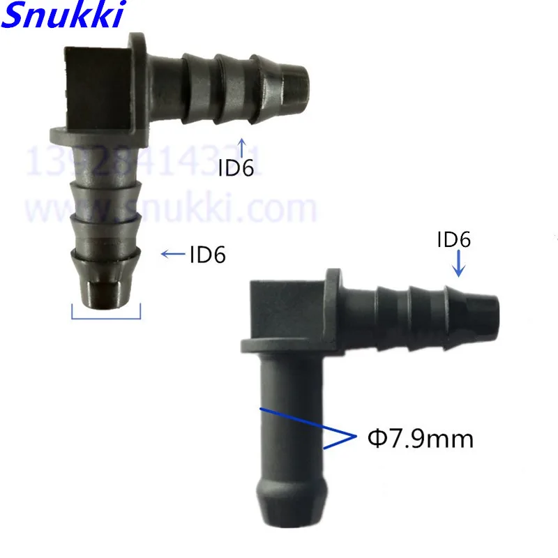 Buy L type 90 degree plastic connector auto Fuel line