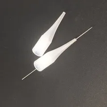 Fresshipping 100 шт Перманентный макияж 1R пластиковые иглы Советы и 100 шт 0,35*50 мм татуировки 1R иглы для огромное солнце татуировки пистолет