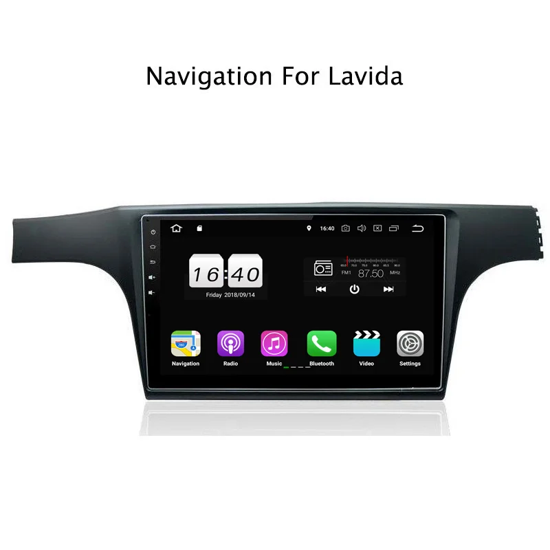 Excellent 10.1" 2G RAM 16G ROM Android 8.1 Car DVD Multimedia Player For VW Lavida 2013-2014 GPS Navigation Radio Stereo Audio 2