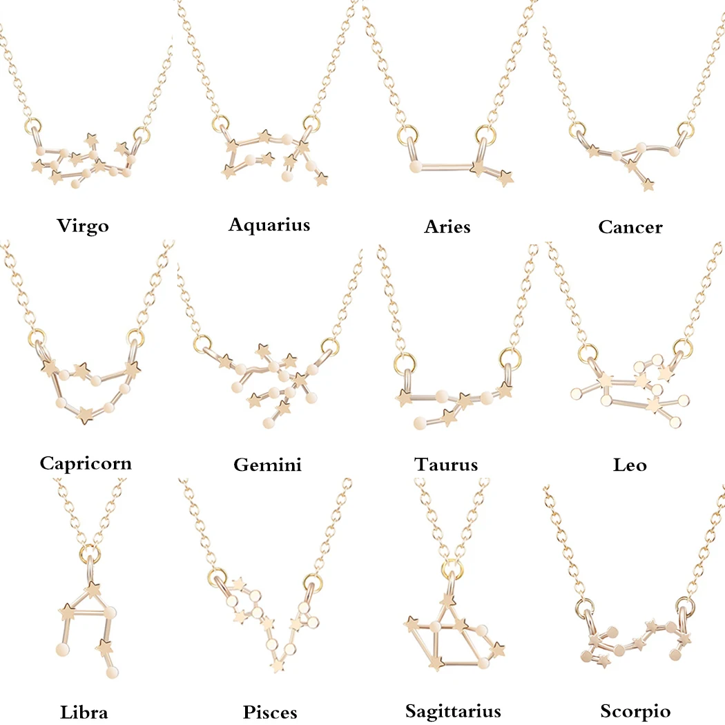 Женское колье Todorova со знаками Зодиака 12 созвездий chokers necklaces for women constellation | Ожерелья с подвеской -32847976000