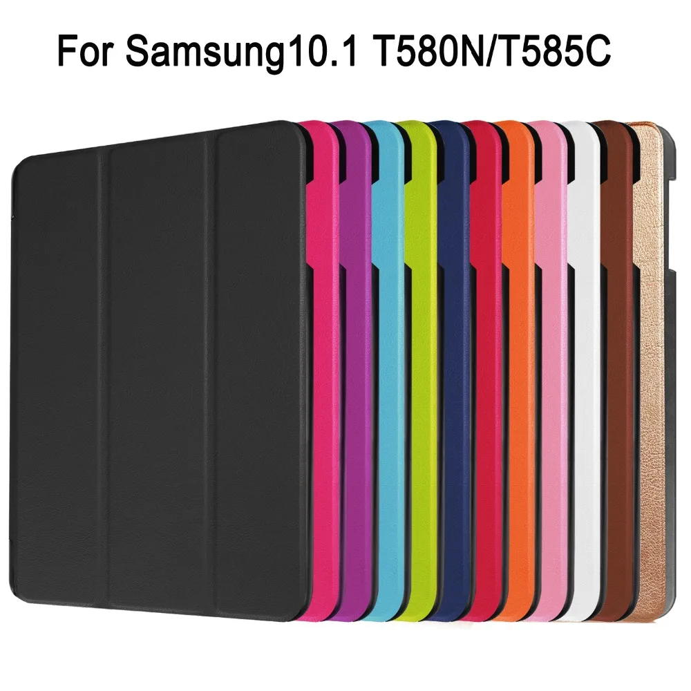 Цветной чехол из искусственной кожи с магнитной подставкой для Samsung Galaxy Tab A6 10 1 2016