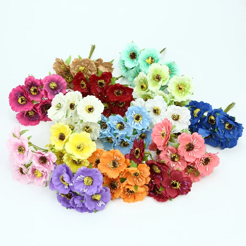 6 штук DIY рождественские подарки коробка конфет Скрапбукинг шелк вишня stamen