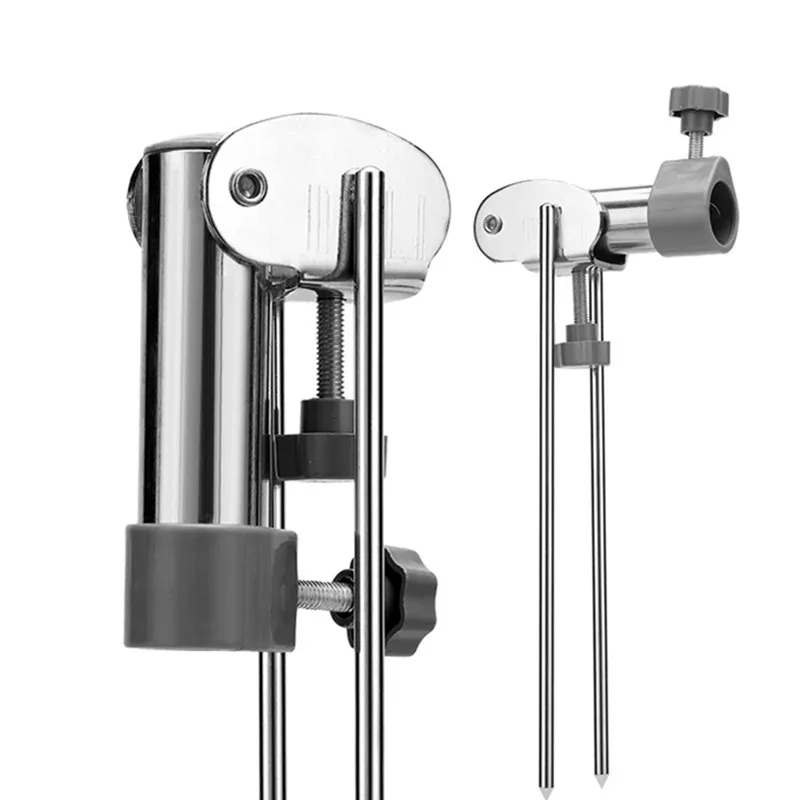 

Durable Fishing Pole Bracket Ground Insert Adjustable Stainless Steel Rod Stand Rack Support