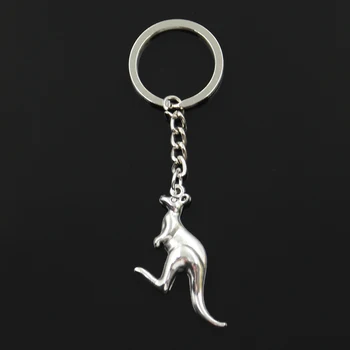 

New Fashion Keychain 47x31mm Kangaroo Pendants DIY Men Jewelry Car Key Chain Ring Holder Souvenir For Gift