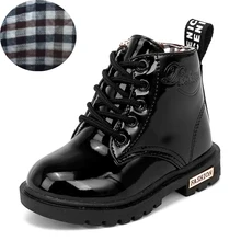 Fashion boys and girls waterproof shoes 2017 autumn and winter new children