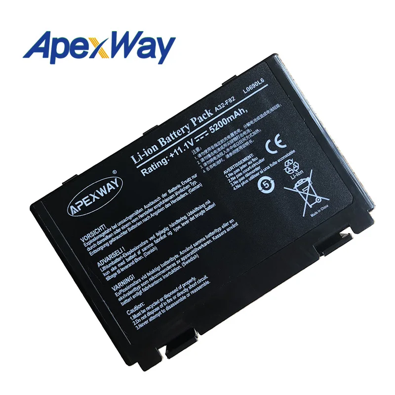 Skup ApexWay 11.1V bateria do laptopa asus a32 f82 a32 f52 a32 f82 F52 k50ij k50 K51 k50ab k40in k50id k50ij K40 k50in k60 k61 k70