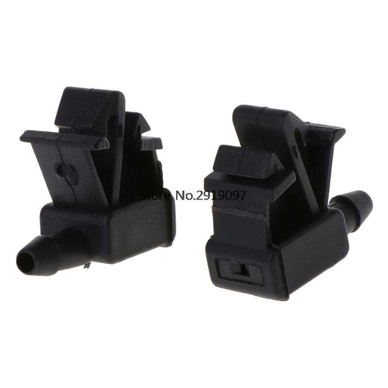 

2Pcs Plastic Windscreen Washer Water Jet Spray Nozzle Car Front Windshield for Citroen for Peugeot Drop Ship