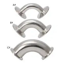 Нержавеющая сталь Tri Clamp Ferrule санитарно 90 градусов локоть трубы для Homebrew