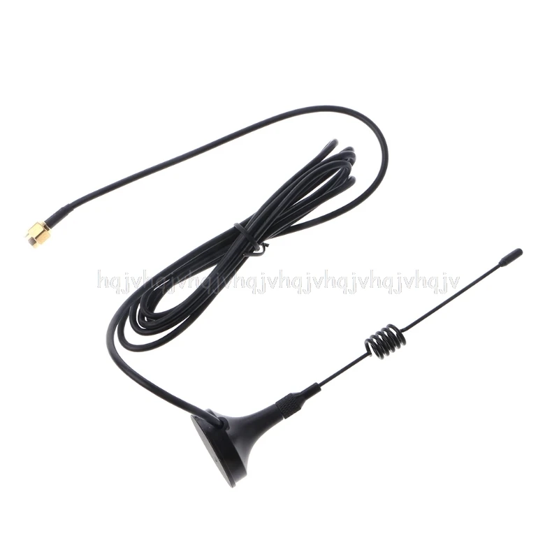 

433MHz Antenna 5dbi Male RG174 Cable GSM GPRS 1.5M Magnetic Base For Ham Radio JUL04
