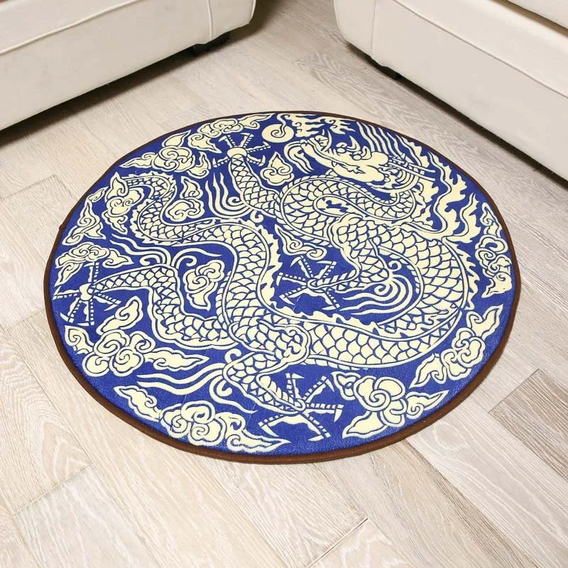 Absorbent flannel exotic style round non-slip mat bathroom thickening carpet | Дом и сад