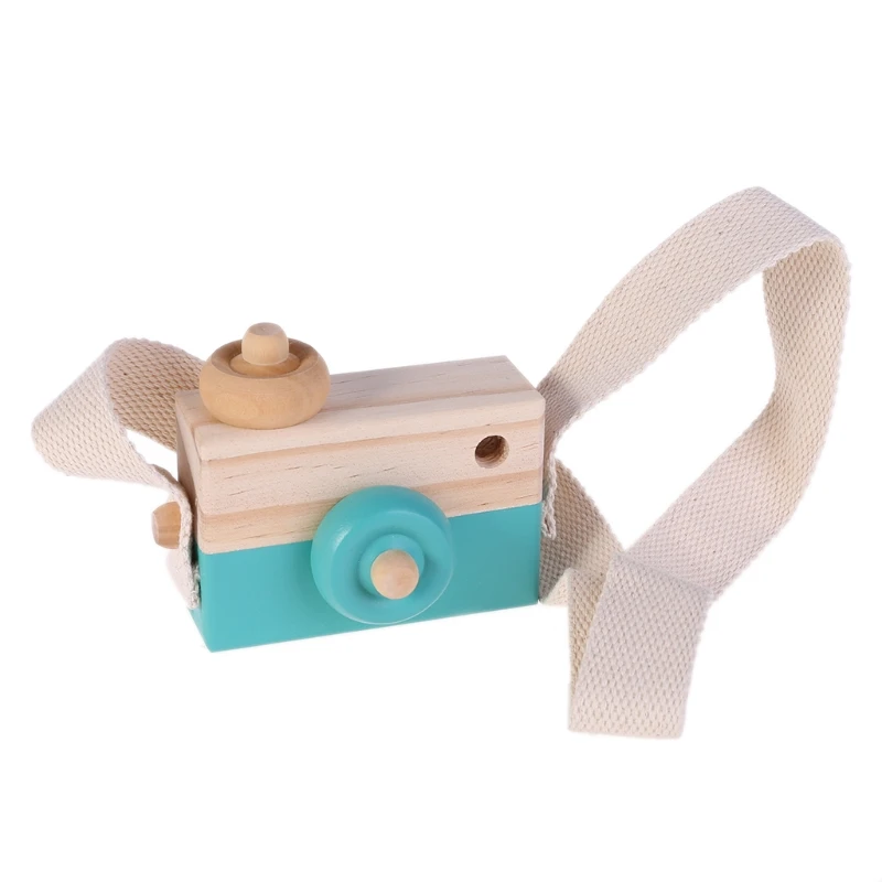 HBB, 1 шт., деревянная игрушка, камера для детей, креативная подвесная веревка для шеи, игрушки для фотосессии, Детская развивающая игрушка, подарок на день рождения для детей - Цвет: green