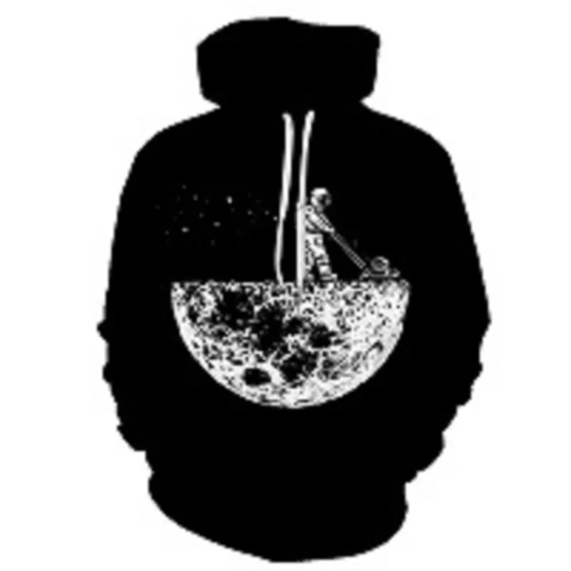 Модный тип личности толстовка хип хоп Толстовка Мода 3D Печатный пейзаж с