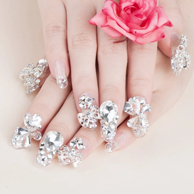 Free Shipping False Finger Nails 24Pcs/Set Acrylic Nail Art Elegant