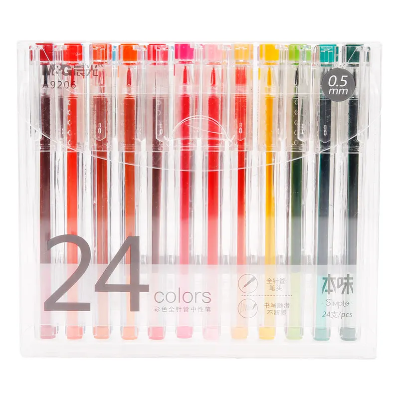 MUJI Set of 3 Gel Pen Black/Blue/Red Ink Color Pens 0.38mm 0.5mm Pens  Kawaii Office School Supplies Lapices Scrub Gel Ink Pen - Price history &  Review